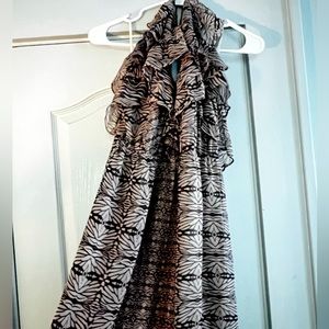 MM Couture halter neck ruffle tie dress.